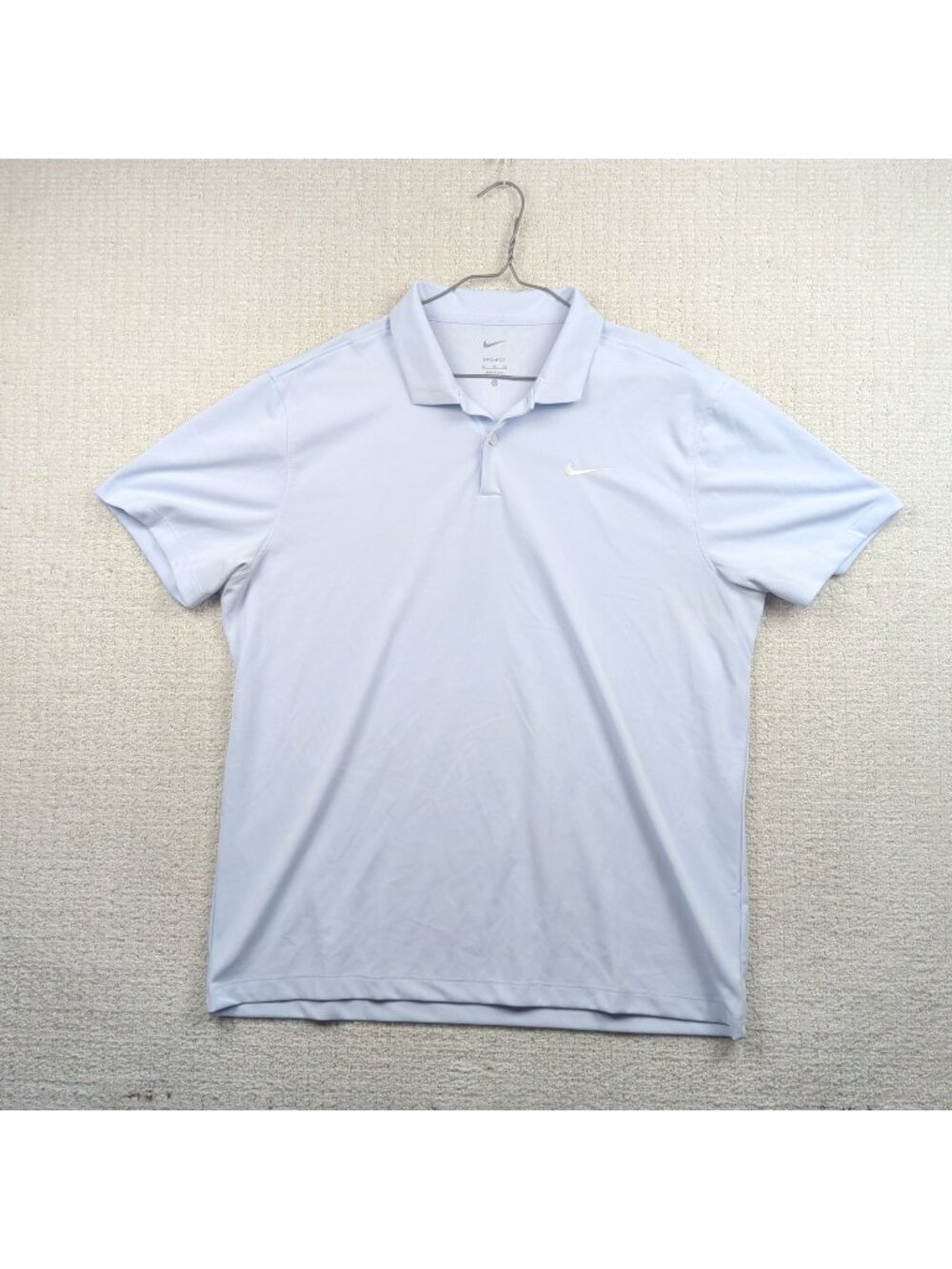 Nike Court Dri FIT Polo Men's XL Light Baby Blue Tennis Golf Shirt Swoosh Preppy
